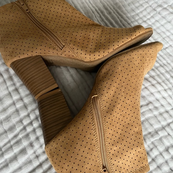 Old Navy perforated peep toe booties - Picture 7 of 7